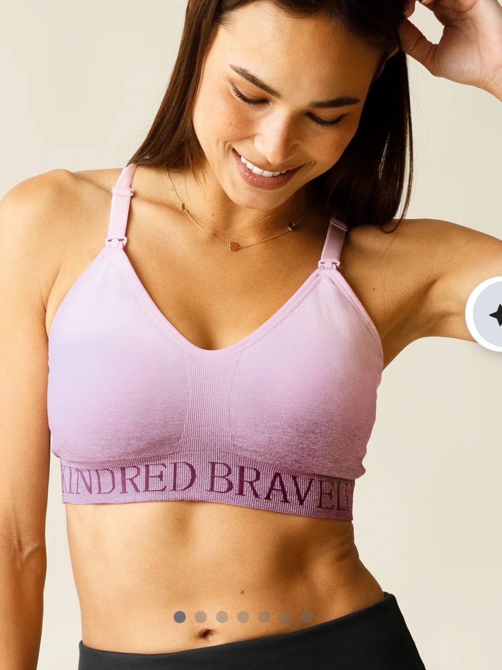 Kindred Bravely Pastel Purple Nursing & Maternity Sports Bra